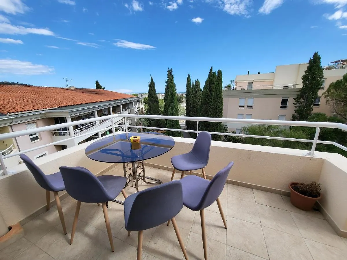 Appart Luxueux 3 Pieces, Piscine, Mer, Terrasse Cannes